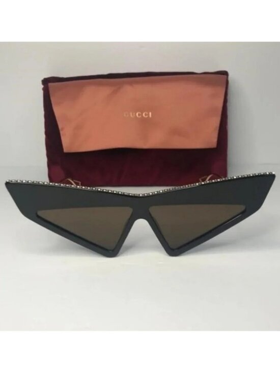 New ? Original Gucci Brown Geometric Ladies Sunglasses GG0430S 002 70 main image 13